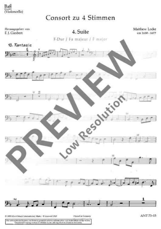 Consort - Bass Recorder/cello