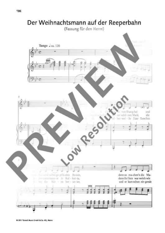 Der Weihnachtsmann auf der Reeperbahn (Fassung für den Herrn)