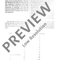 Art of Fugue - Full Score