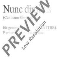 Nunc Dimittis - Score