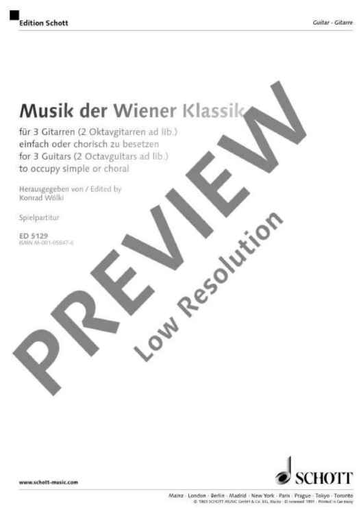 Musik der Wiener Klassik - Performing Score