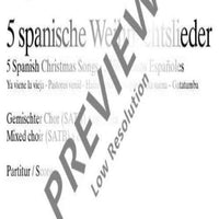 5 Spanish Christmas Songs - Choral Score