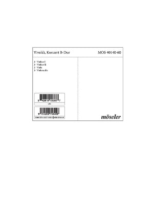 Concerto B-flat major - Set of Parts