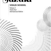 Suzuki Violin School, Volume 3 - Violin Part