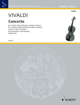 Concerto F Major - Piano Score With Solo Part