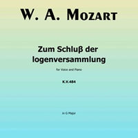 Zum Schluß der logenversammlung