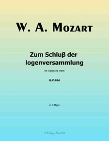 Zum Schluß der logenversammlung