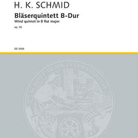 Bläserquintett B flat major - Score and Parts