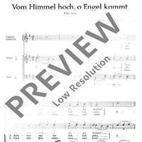 Fünf Weihnachtslieder - Choral Score