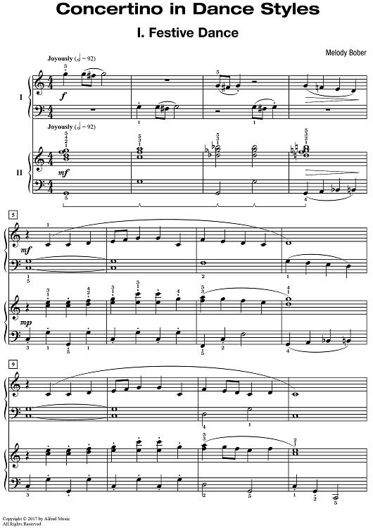 Concertino in Dance Styles - I, Festive Dance