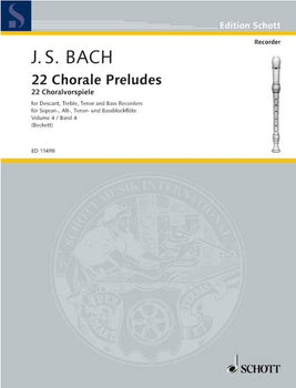 22 Chorale Preludes - Performing Score