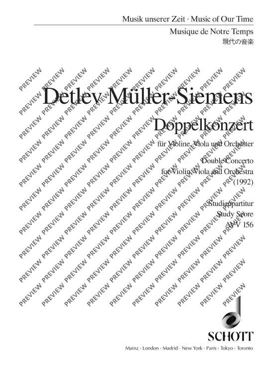 Double Concerto - Full Score