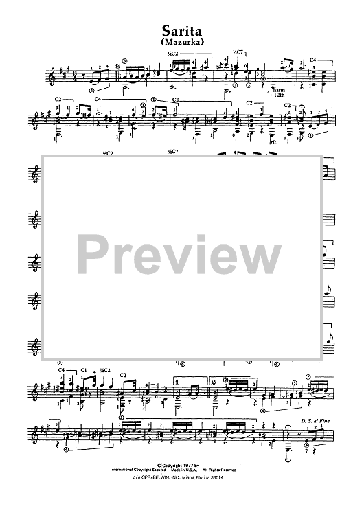 Sarita (Mazurka)