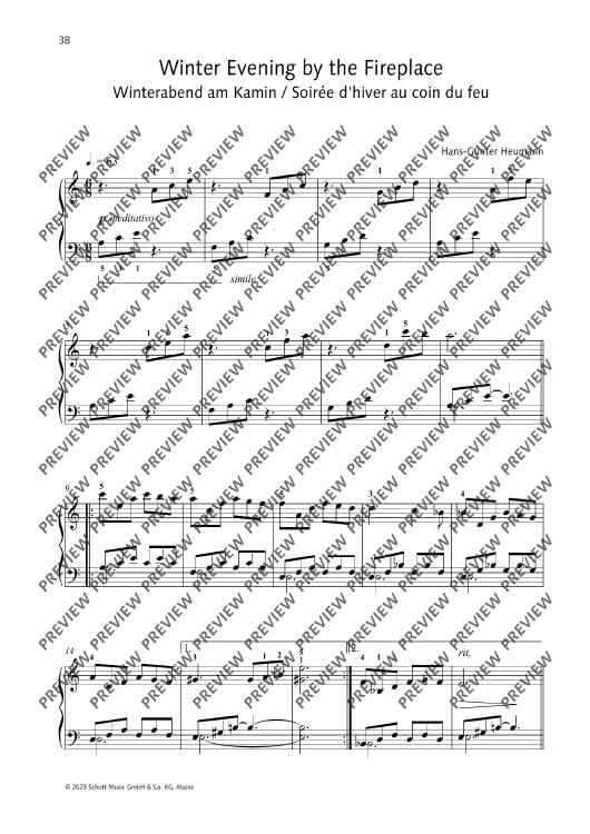 Winter Evening by the Fireplace