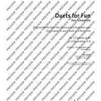 Duets for fun: Clarinets - Performing Score