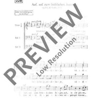 Auf, auf zum fröhlichen Jagen - Choral Score