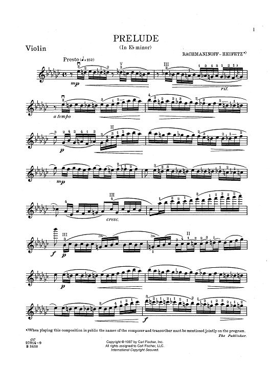 Prelude (in Eb Minor, Op. 23, No.9)