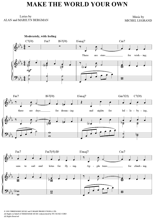 Make the World Your Own