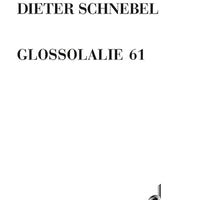 Glossolalie 61 - Performing Score