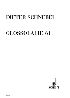 Glossolalie 61 - Performing Score