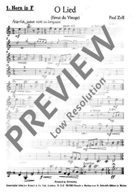 O Lied - Set of Parts