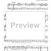 Bourree - from Sonata in G for Flute, Op. 1 #5