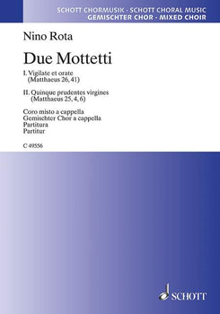 Due Mottetti - Choral Score