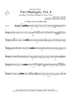 Two Madrigals, Vol. 8 - from Morley's "First Book of Madrigals to 4 Voices" (1594) - Trombone 4