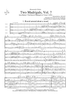 Two Madrigals, Vol. 7 - from Morley's "First Book of Madrigals to 4 Voices" (1594) - Score