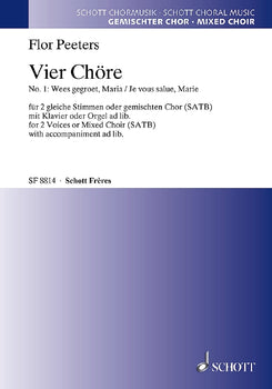 Vier Chöre - Choral Score