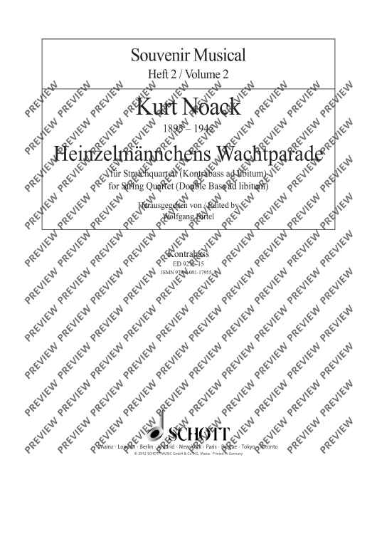 Heinzelmännchens Wachtparade - Double Bass Ad Lib.