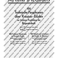100 Technical Paraphrases on Kreutzer-Etudes