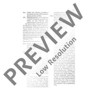 Water Music - Full Score