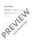 Oratio - Pater noster - Choral Score