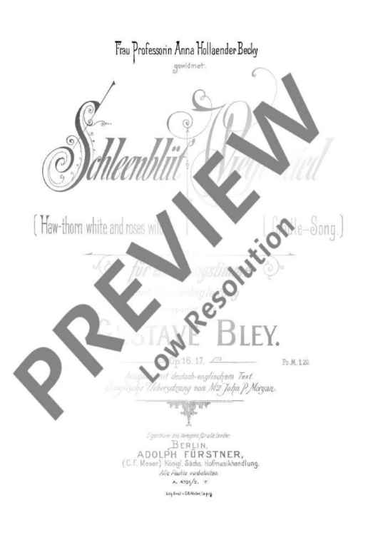 Haw-thorn white and roses wild / Cradle-Song