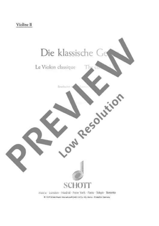 The classical Violin - Violin II