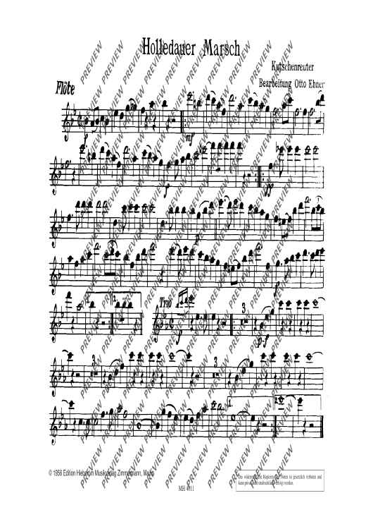 Holledauer Marsch/ Waldler-Marsch - Set of Parts