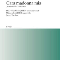 Cara madonna mia - Matona mia cara - Choral Score