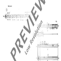 Three Poems for Ann Day - Score and Parts