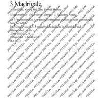 3 Madrigals - Choral Score