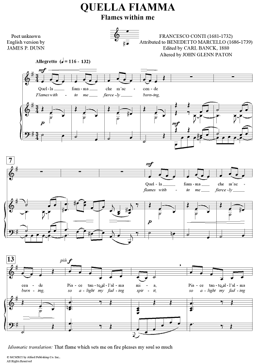 Quella Fiamma (Flames within me)