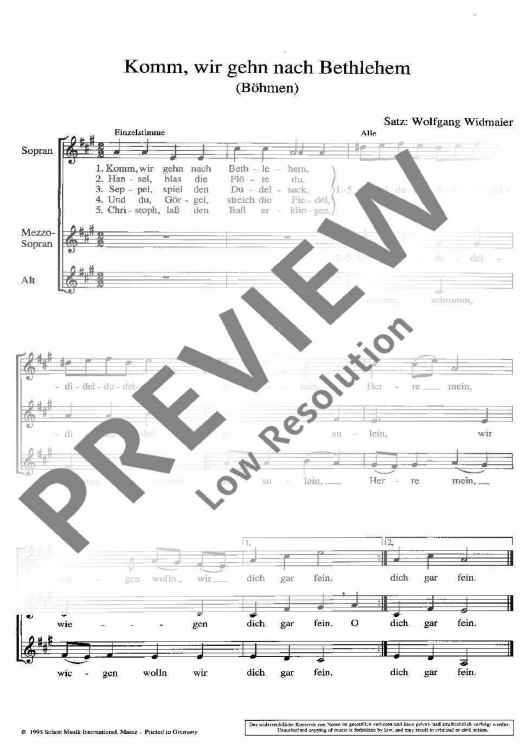 Komm, wir gehen nach Bethlehem