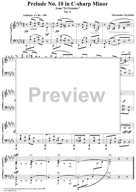 Prelude No. 10 in C-sharp minor