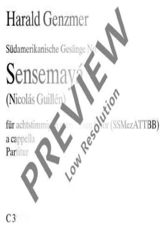 Südamerikanische Gesänge - Choral Score