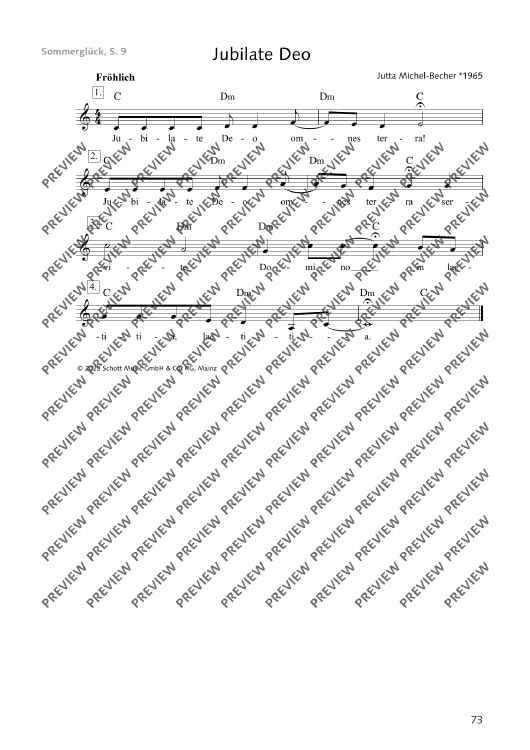 Jubilate Deo" Sheet Music for Kanon - Sheet Music Now