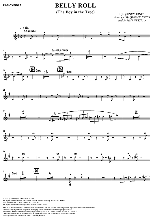 Belly Roll (The Boy in the Tree) - Trumpet 4