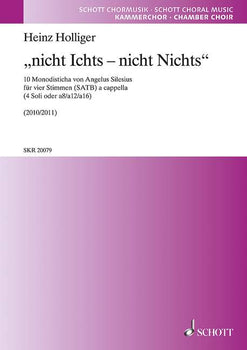 "nicht Ichts – nicht Nichts" - Choral Score