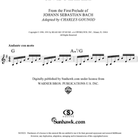 Ave Maria (from the First Prelude of J. S. Bach)