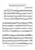 Brandenburg Concerto No. 1 - Score
