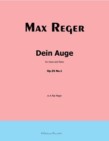 Dein Auge, Op. 35, No. 1